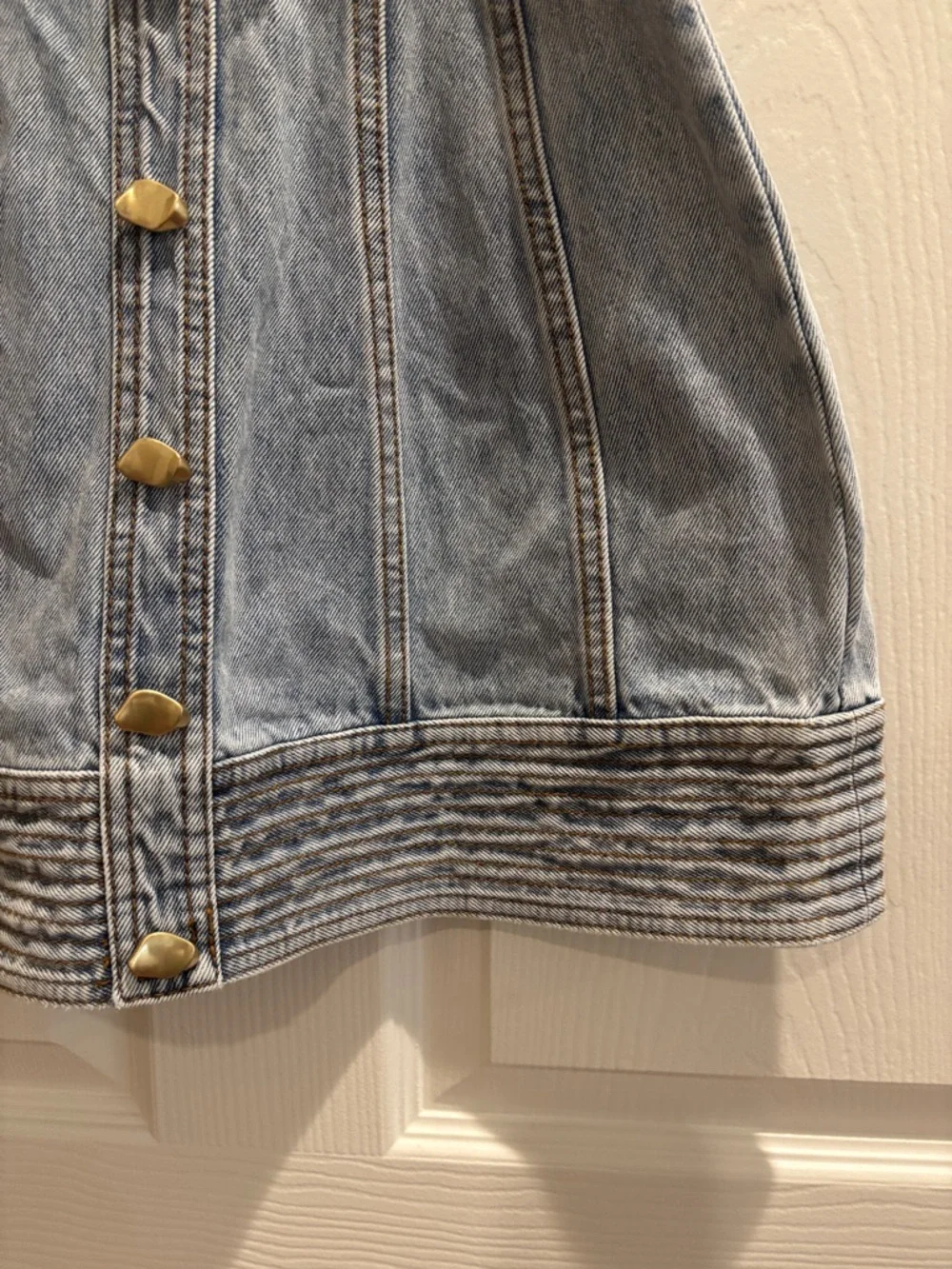 Aje Coast Denim Mini Dress - Picture 8 of 14